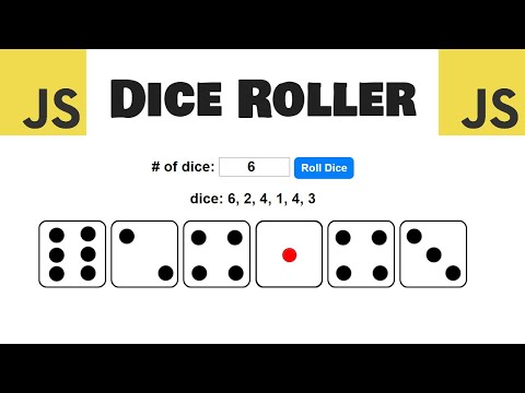 Build this dice roller program with JavaScript 🎲