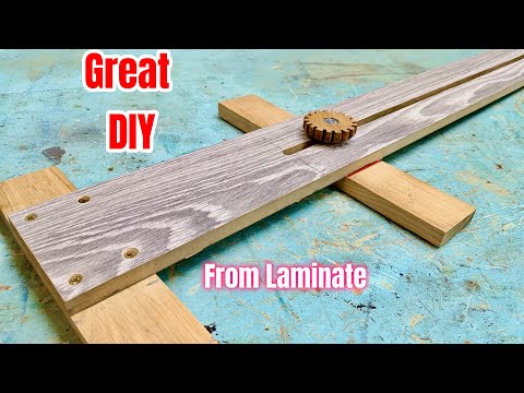 BRILLIANT IDEA FROM LAMINATE SCRAP! A stunning woodworking project!