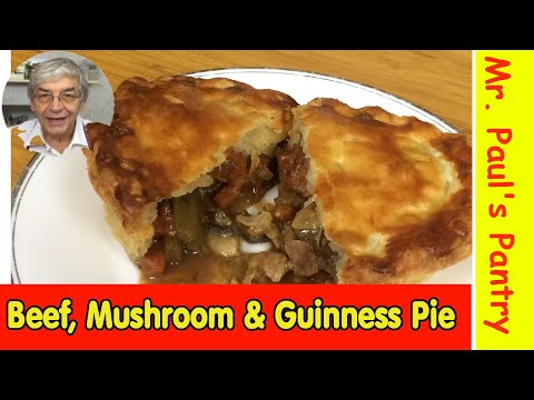 Beef, Mushroom & Guinness Pie