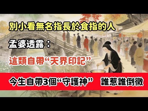 別小看無名指長於食指的人!孟婆透露:這類自帶“天界印記”,今生自帶3個“守護神”,誰惹誰倒黴#佛教#佛家#佛法#佛學知識#佛學智慧#修心修行#佛教文化#禪悟人生#傳統文化#念佛修行#生死因果#佛教故事