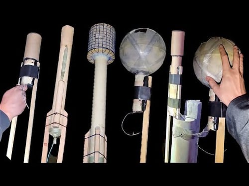 Testing XXL Firework Rockets (Strobe, Whistle, 3 Stage, Go-Getters)