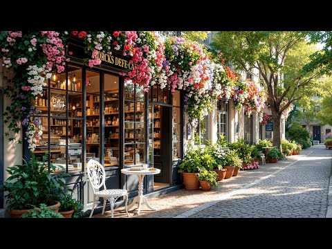 Quiet Morning Spring Jazz β Cozy Bookstore Coffee Shop Ambience & Smooth Jazz Music for Relax, Work