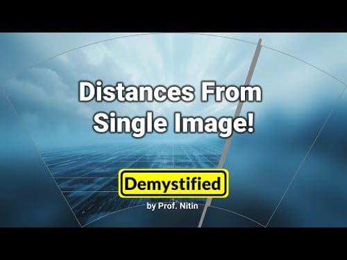 Monocular Depth Estimation Using Geometry (Single View Meterology)