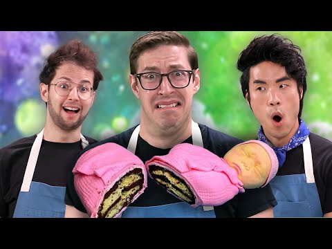 The Try Guys Make Illusion Cakes Without A Recipe