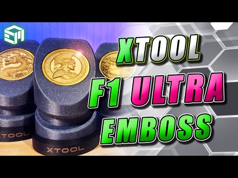 xTool F1 ULTRA - Embossing Tutorial, AI Images to 3D Coins and Working With Depth Maps!