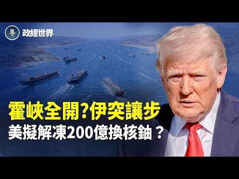 川普回應霍峽重開 伊最新表態不造核武❗️美擬解凍200億換伊鈾 以黎停火10天 參院否限川普戰權 中共討薪潮擴大【政經世界】