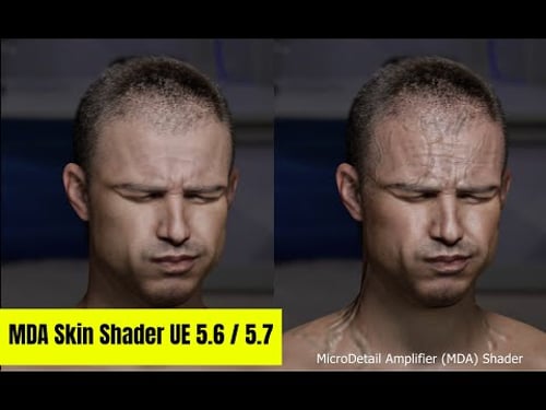 MDA Shader for MetaHuman UE – Real Time Veins, Sweat and Tertiary Detail Control