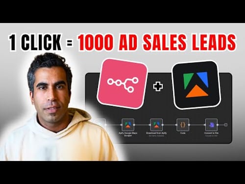 Scrape THOUSANDS of Local Media Ad Sales Leads with n8n