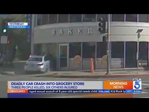 Driver crashes into Westwood store; 3 dead, 6 hurt