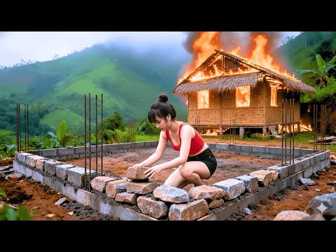 50 Days Alone in the Mountains: Building a Secret Stone House From Scratch to Survive 1°C Winter