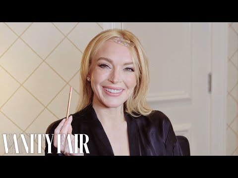 Lindsay Lohan Gets Ready for the Vanity Fair Oscar Party | Vanity Fair