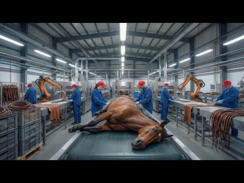 Inside a Modern Horse Leather Factory: From Horse Skin to Leather Whip (Full Process)