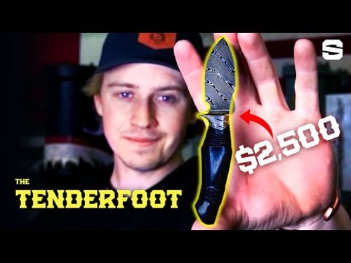 Building A $2500 Pocket Knife 👀 The Custom Damascus Tenderfoot