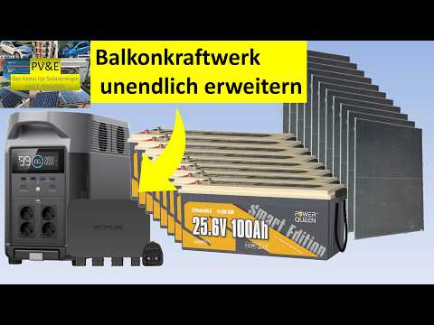 Expand your balcony power plant infinitely and feed it in legally - cost-effectively with the Eco...