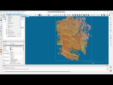 how to create ground points from a point cloud (cloud compare).