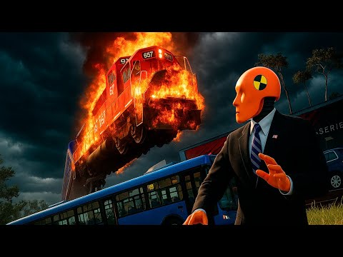 NO BRAKES - FATAL ROUTE | Epic Train Crashes - BeamNG.Drive 🚂💥