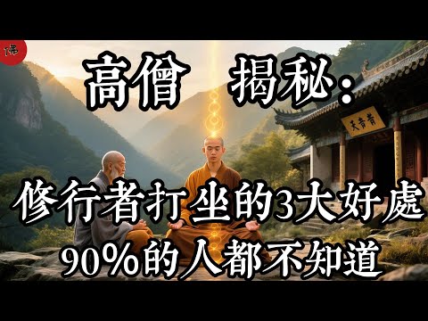 🎬90%修行者都忽略了!打坐的3大秘密,佛陀成道的真正核心你知道嗎?|佛教 |佛學知識|修心修行|禪悟人生 |南無阿彌陀佛|養生|談佛心安