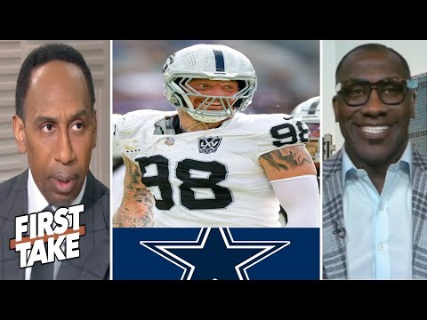 FIRST TAKE: SHANNON SHARPE URGES COWBOYS TO TRADE FOR MAXX CROSBY AS RAIDERS ERA FALLS APART NOW