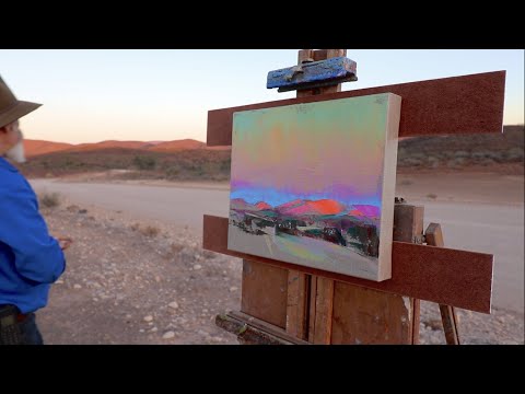 Arkaroola OIL PAINTING Adventures, Flinders Ranges Solo Camping - LIGHT / ATMOSPHERE / COLOUR VALUES