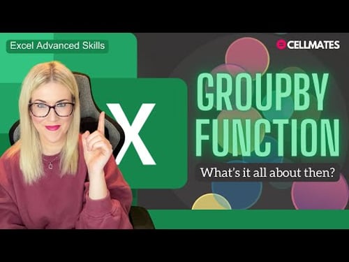 NEW Excel GROUPBY Function - How does it work?