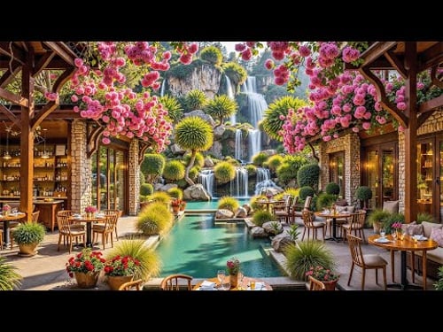 Spring Jazz Music For Stress Relief - Soft Coffee Shop Ambience To Relaxing, Studying And Working