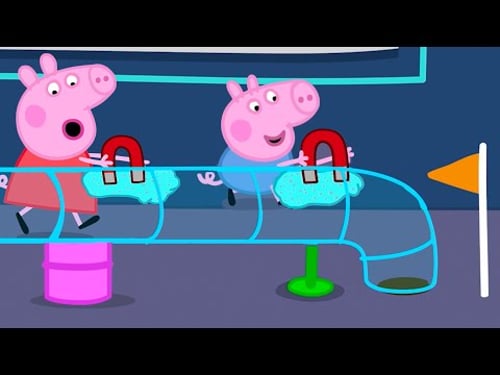 Peppa Pig VS George Magnet SLIM Race 🟢 | Toy Science Trip | Tales | Full Episodes | Cartoon | 20 Min