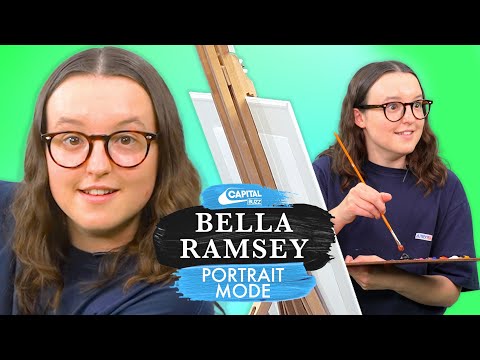 Bella Ramsey Paints A Portrait While Answering Questions | The Last Of Us