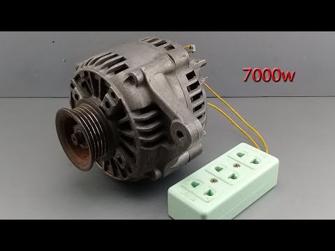 How to turn Car Dynamo into 230v Generator