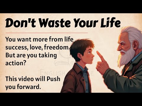 Don't Waste Your Life || Learn English Through Motivation 🔥 || Graded Reader || Listening Practice✅️