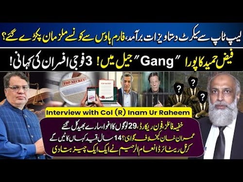 Inside the Faiz Hameed Trial Case: Col. (R) Inam ur Rehmin Reveals Hidden Secrets!