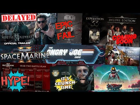 AJS News - Mortal Kombat II DELAYED Angry RANT!, Expedition 33 DLC?, Space Marine 2 Map, No Mans Sky