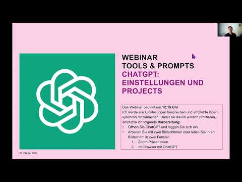 ChatGPT Einstellungen & Projects