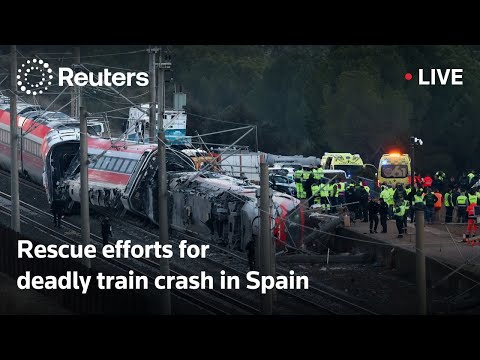 LIVE: Rescue efforts continue after deadly train crash in southern Spain kills 39