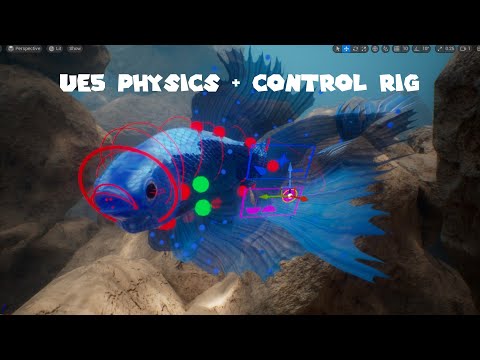 Unreal engine UE5 Control rig and physics actor walkthrough, make a procedural playable character!