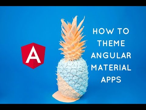 Total guide to Theming Angular Material Apps (Live Coding Video Tutorial)