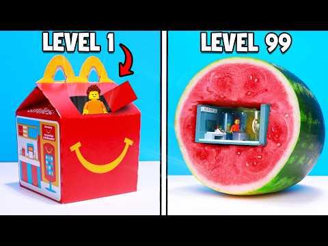 Level 1 to 100 SECRET LEGO Bases