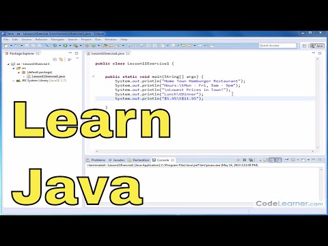 11x - Learn Java - Exercise 1 - Output Screen Text Formatting