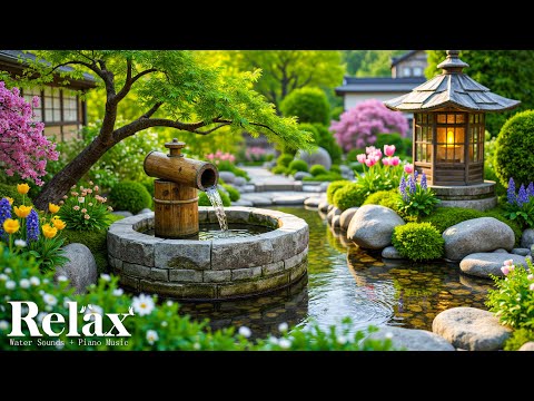Relaxing Music for Healing + Water Sounds 🌿 Insomnia Relief, Calm Anxiety and Sleep Instantly