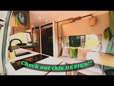 Bali Inspired BEST Designed Van Build EVER - Heated Floors, 900 ah Lithium, 600 Watts Solar
