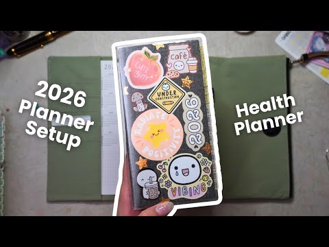 Setting up my 2026 Health Planner! 💖 | Sterling Ink N2