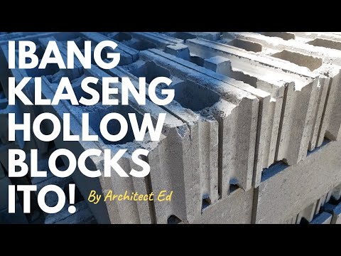 Ang Hollow Blocks na Matibay!