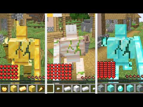 Morphing into Every Minecraft Golem | WHAT MINECRAFT GOLEM IS THE MOST POWERFUL ?