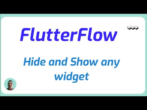 Flutterflow hide and show any widget
