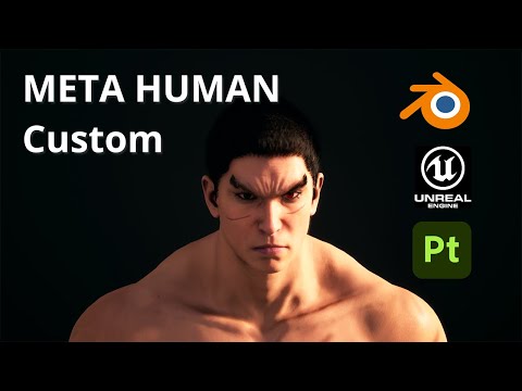 Full custom metahuman workflow tutorial Blender Unreal Substance
