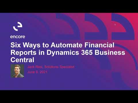 6 Ways to Automate Financial Reports in Dynamics 365 Business Central