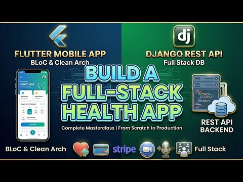 Building a Health App with Flutter & Django (Part 1) | REST API, BLoC & Clean Architecture