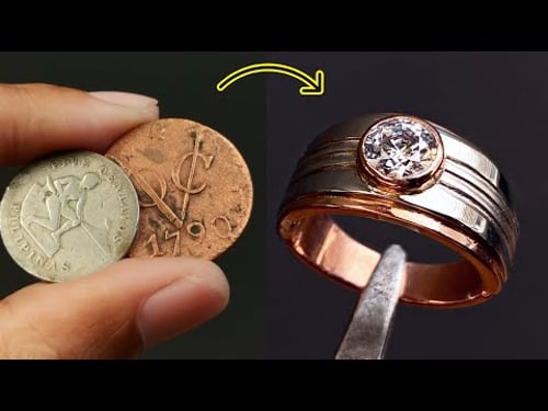 I turn old coins into jewelry - jewelry making ideas out of coins