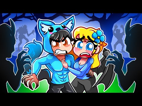 Vampire Omz and Werewolf Crystal SAD LOVE STORY in Roblox!