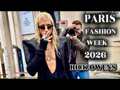 Rick Owens Street Style Is Next Level | Paris Fashion Week 2026