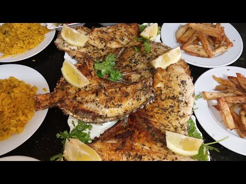 حوت مشوي لذيذ مع جميع اسرار النجاح ديالو و طريقة التحمار ديالوا في الشوايا/ وصفات فاتي ام روح #سمك.